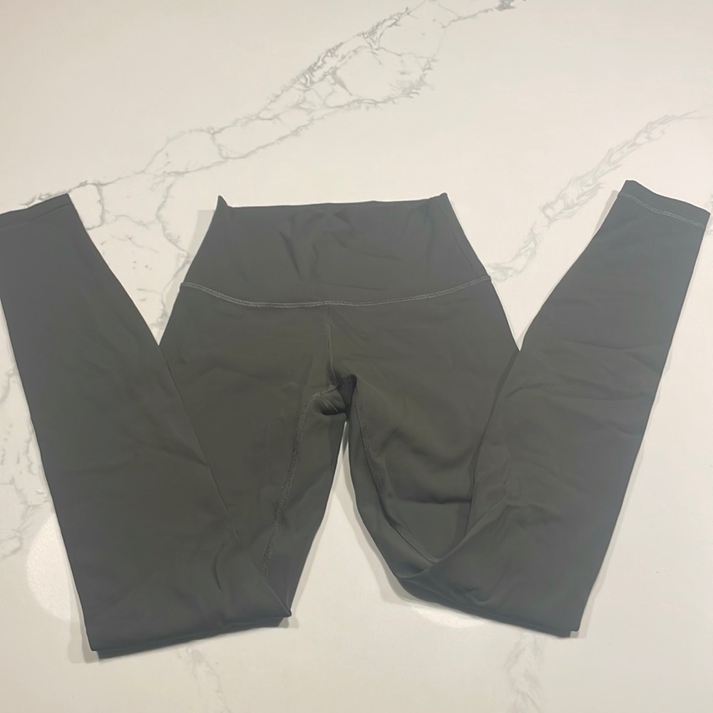 Lululemon Olive Green. Size 2. Worn. No flaws. 28 inch